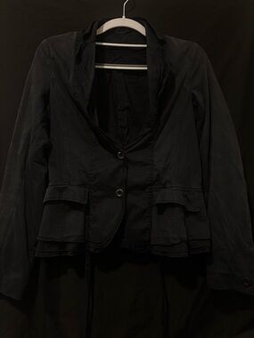 Atsuro Tayama Ruffle Button Up Jacket